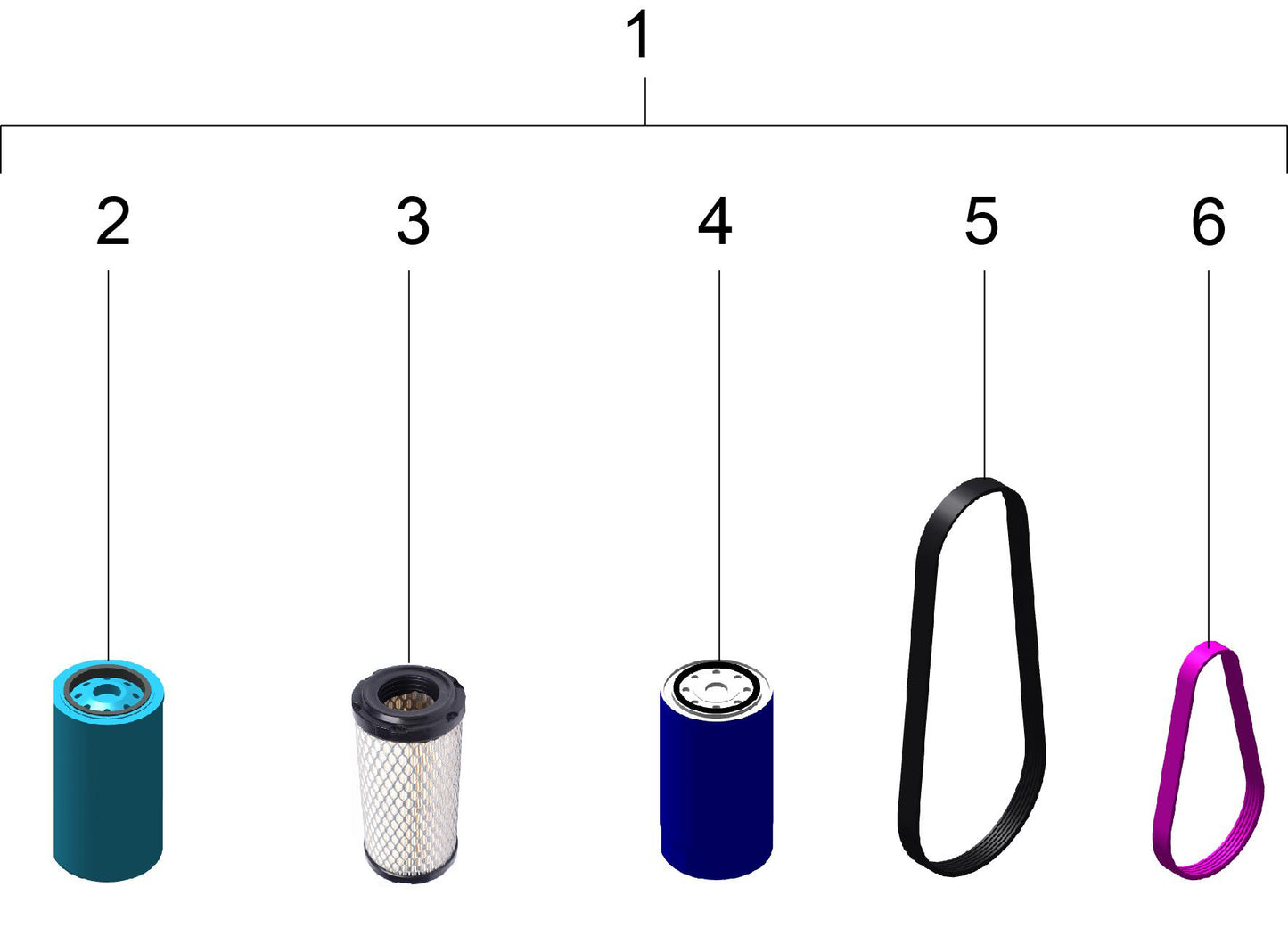 SERVICE KIT 1350 WITHOUT STANDBY