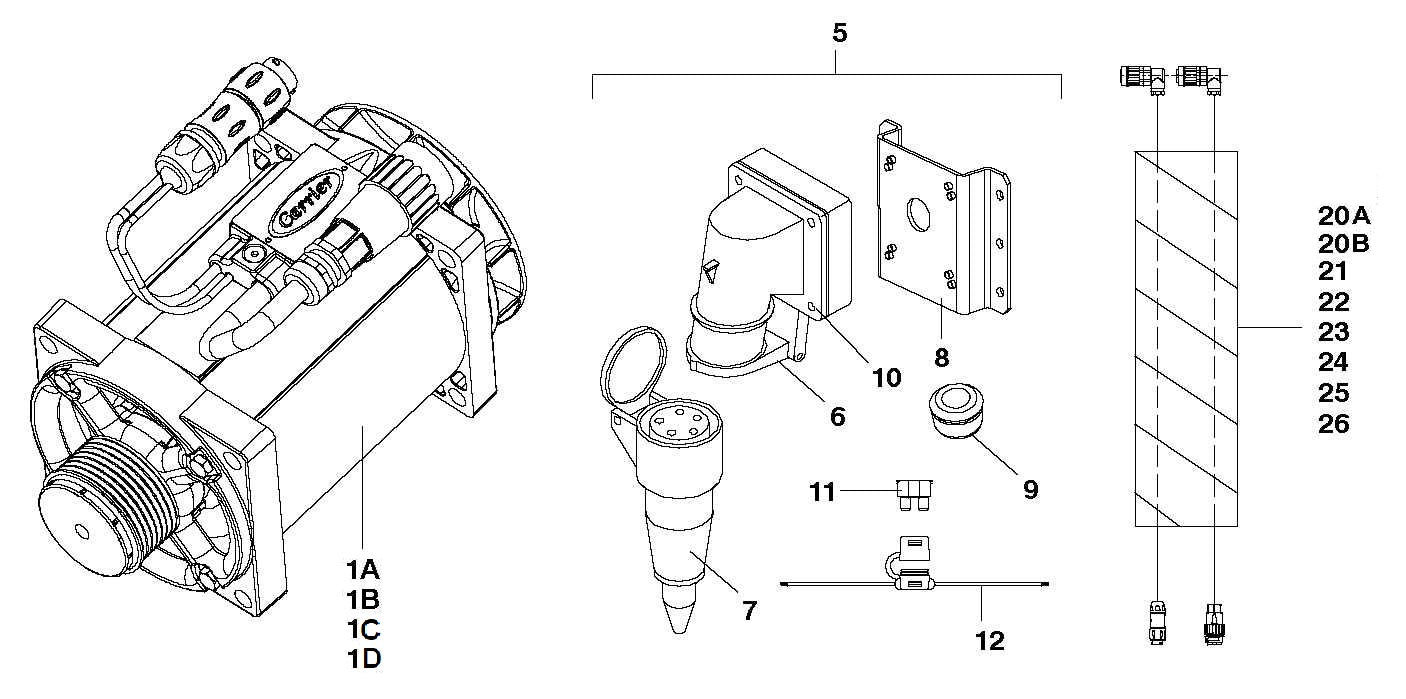 Mounting Mains Parts