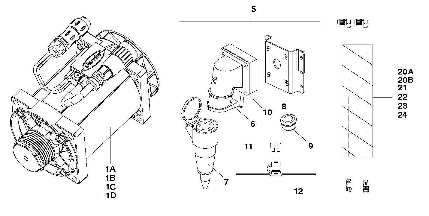 Mounting Mains Parts