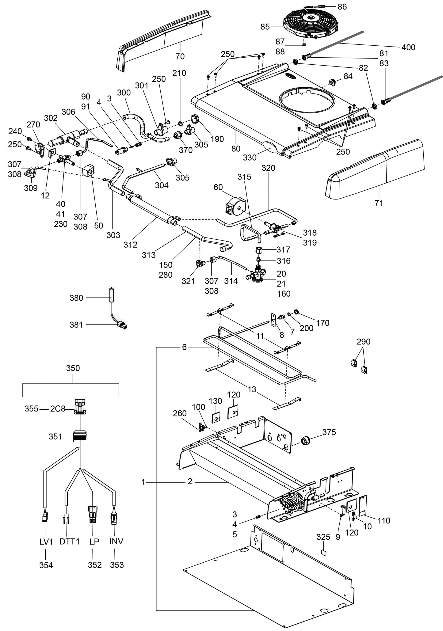 Evaporator MXS 850: Auxiliary