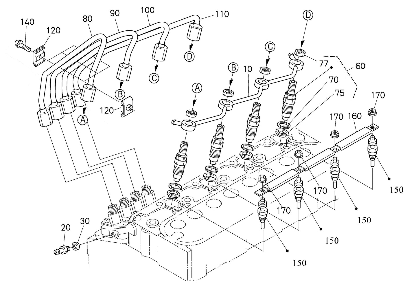 Nozzle Holder And Glow Plug