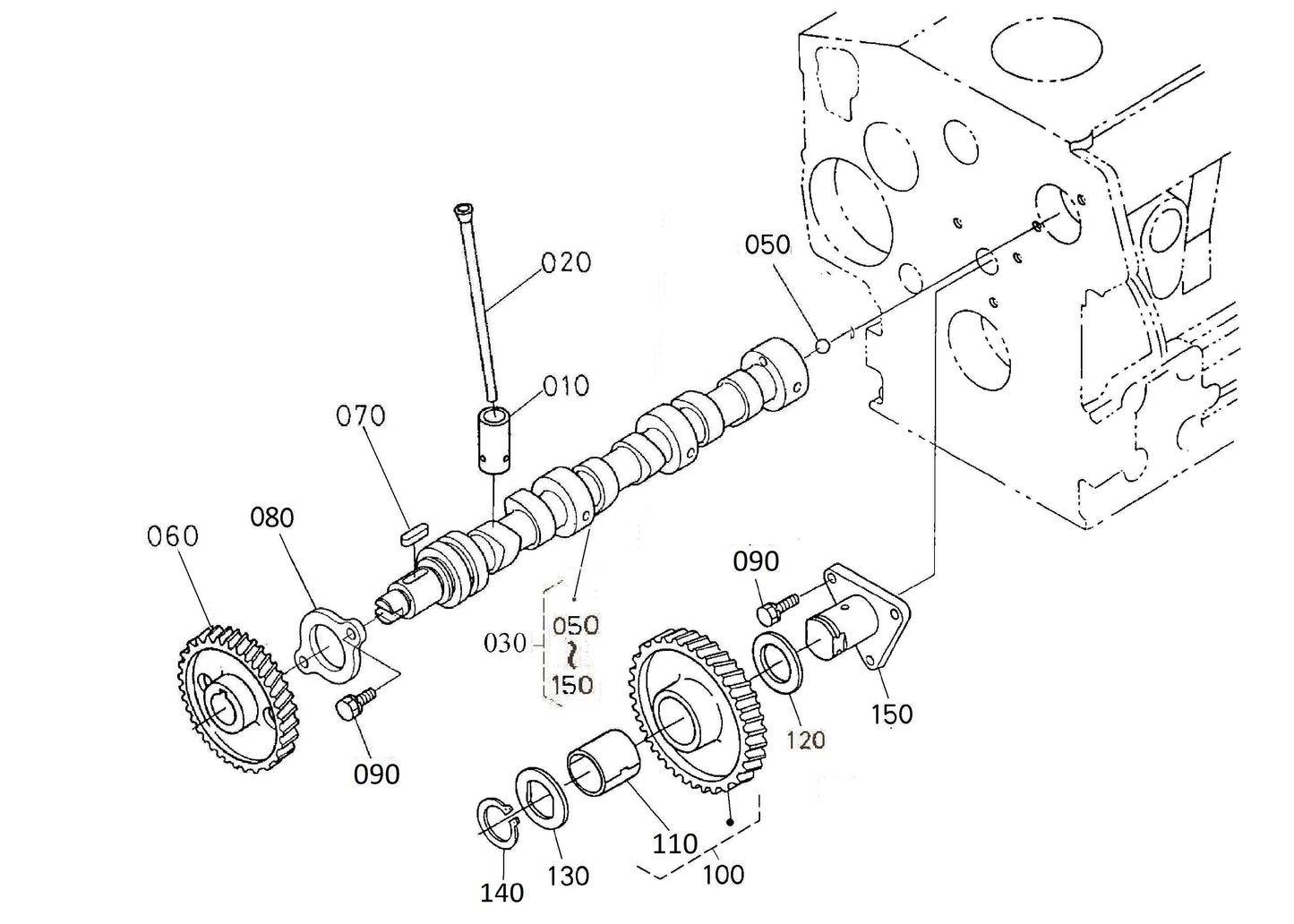 Camshaft And Idle Gear Shaft