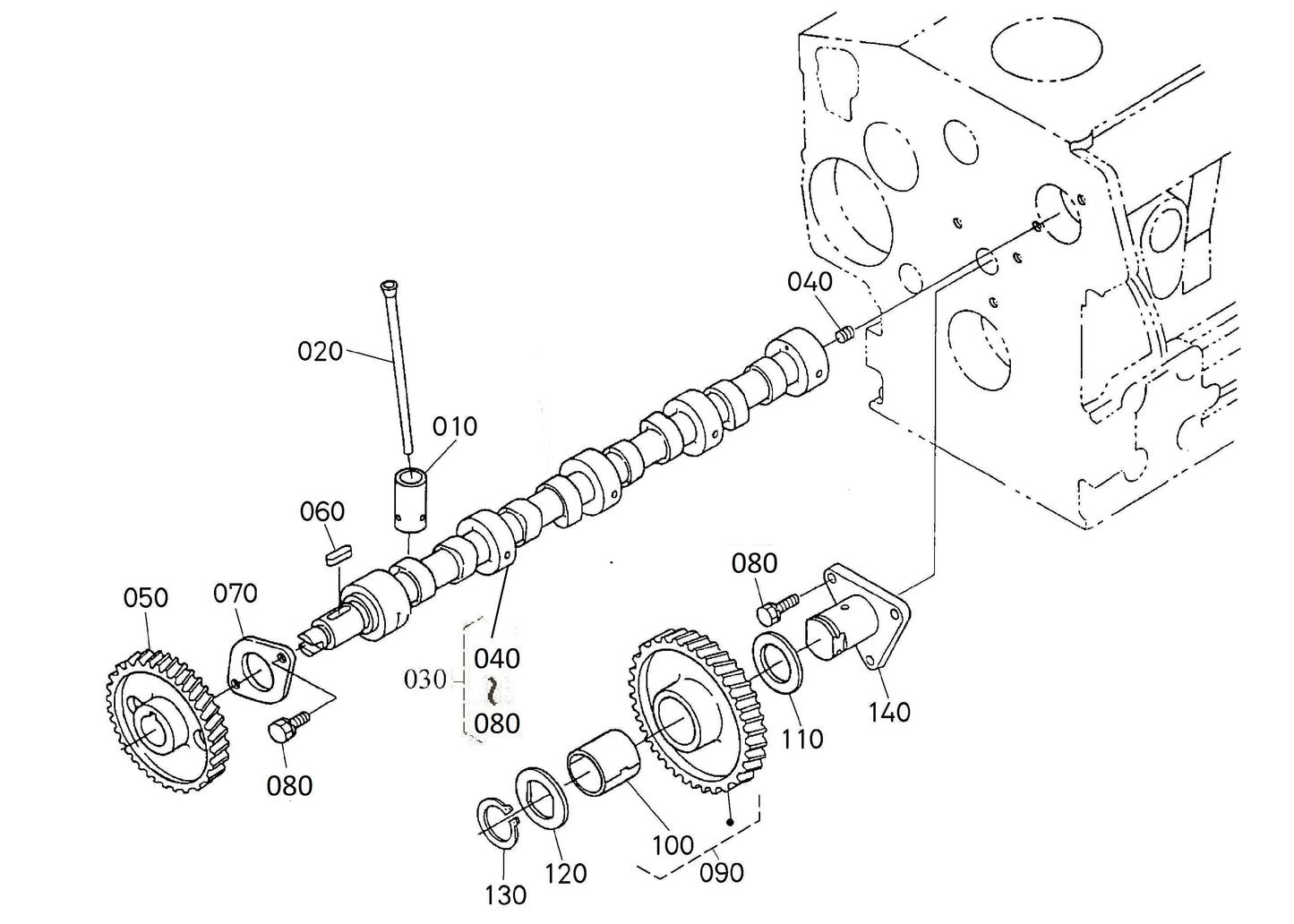 Camshaft And Idle Gear Shaft