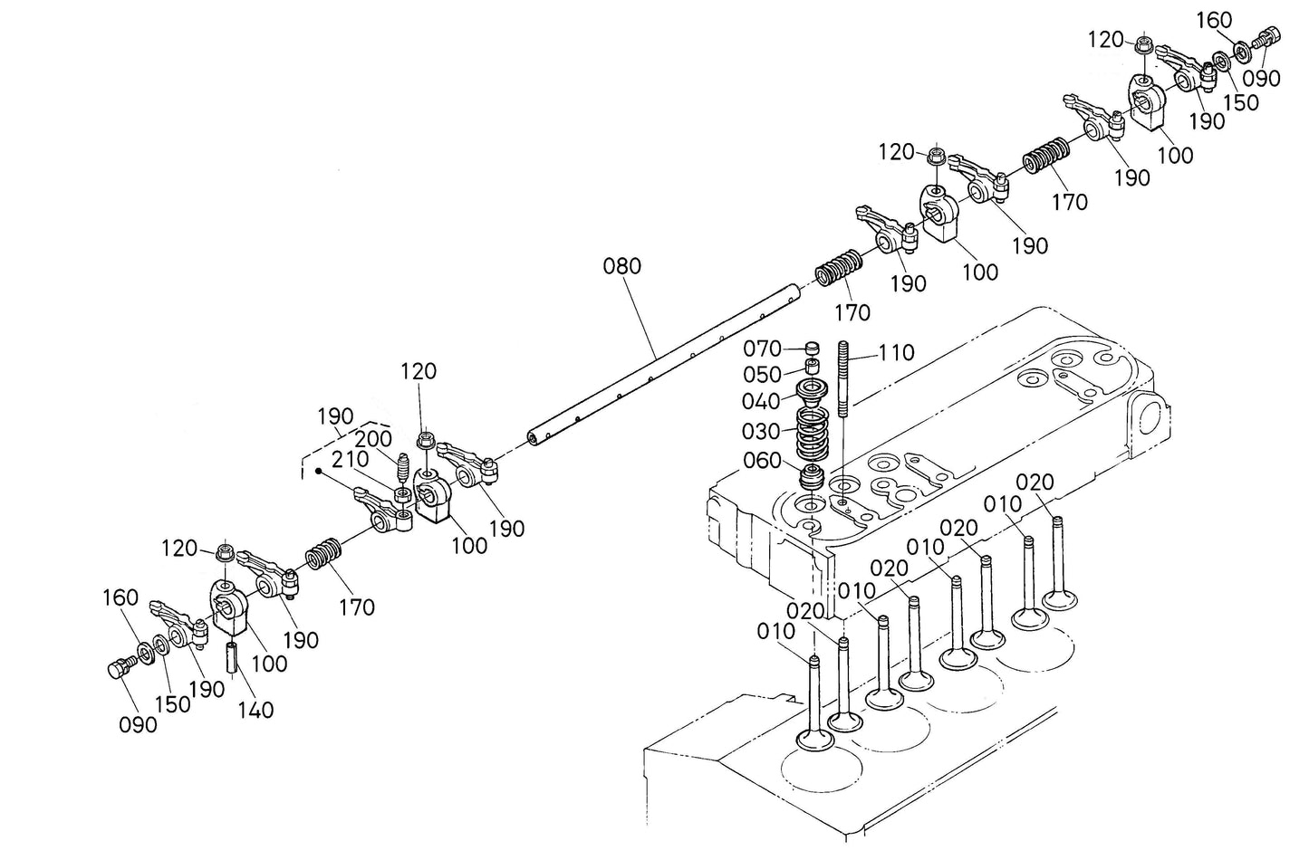 Valve And Rocker Arm